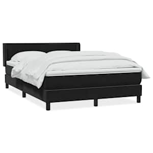 Box spring postel s matrací černá 160x210 cm samet - obrázek 2