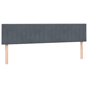 Box spring postel s matrací tmavě šedá 200x210 cm samet - obrázek 7