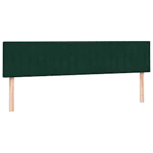 Box spring postel s matrací tmavě zelená 200x210 cm samet - obrázek 7