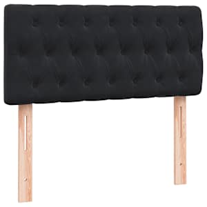 Box spring postel s matrací černá 90x210 cm samet - obrázek 7