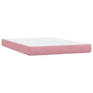 Box spring postel s matrací růžová 140x210 cm samet - obrázek 6
