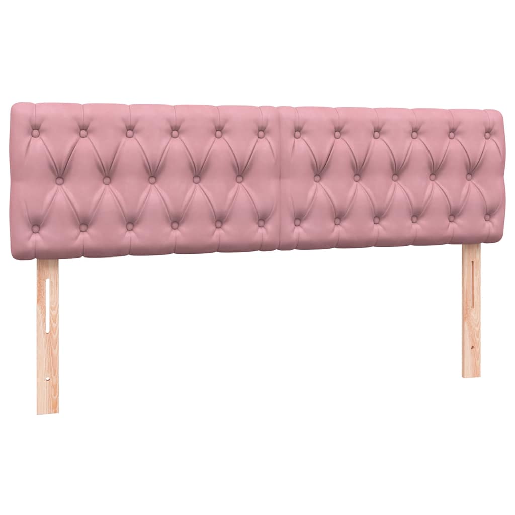 Box spring postel s matrací růžová 160x210 cm samet - obrázek 7