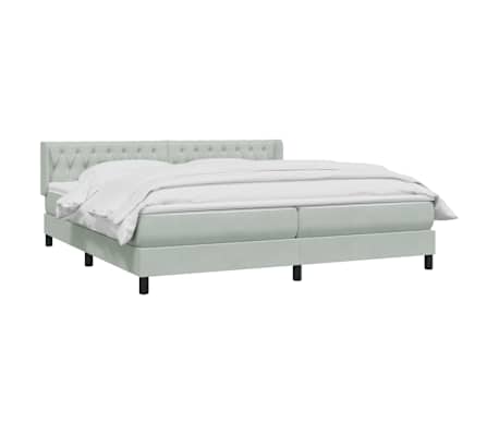 vidaXL &Kappa;&rho;&epsilon;&beta;ά&tau;&iota; Boxspring &mu;&epsilon; &Sigma;&tau;&rho;ώ&mu;&alpha; &Alpha;&nu;&omicron;&iota;&chi;&tau;ό &Gamma;&kappa;&rho;&iota; 180x210 &epsilon;&kappa;. &Beta;&epsilon;&lambda;&omicron;ύ&delta;&iota;&nu;&omicron;