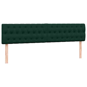 Box spring postel s matrací tmavě zelená 200x210 cm samet - obrázek 7