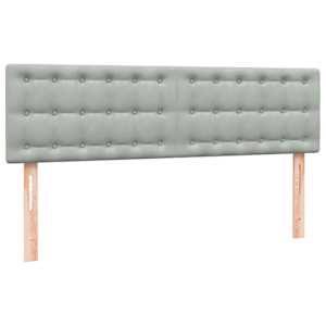 Box spring postel s matrací světle šedá 160x210 cm samet - obrázek 7
