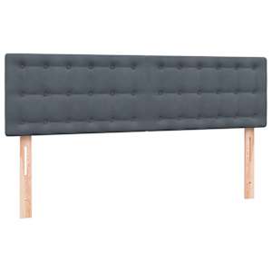 Box spring postel s matrací tmavě šedá 160x210 cm samet - obrázek 7
