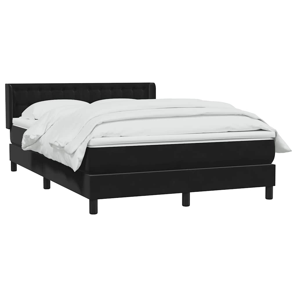 Thumbnail - vidaXL Boxspringbett mit Matratze Schwarz 160x210 cm Samt