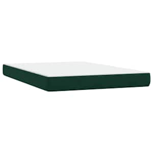 Box spring postel s matrací tmavě zelená 160x220 cm samet - obrázek 6