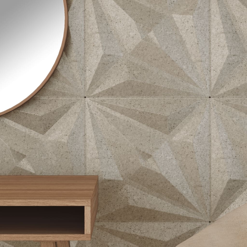 vidaXL Panouri de perete 12 buc. Beton 50x50 cm XPS 3 m² stea