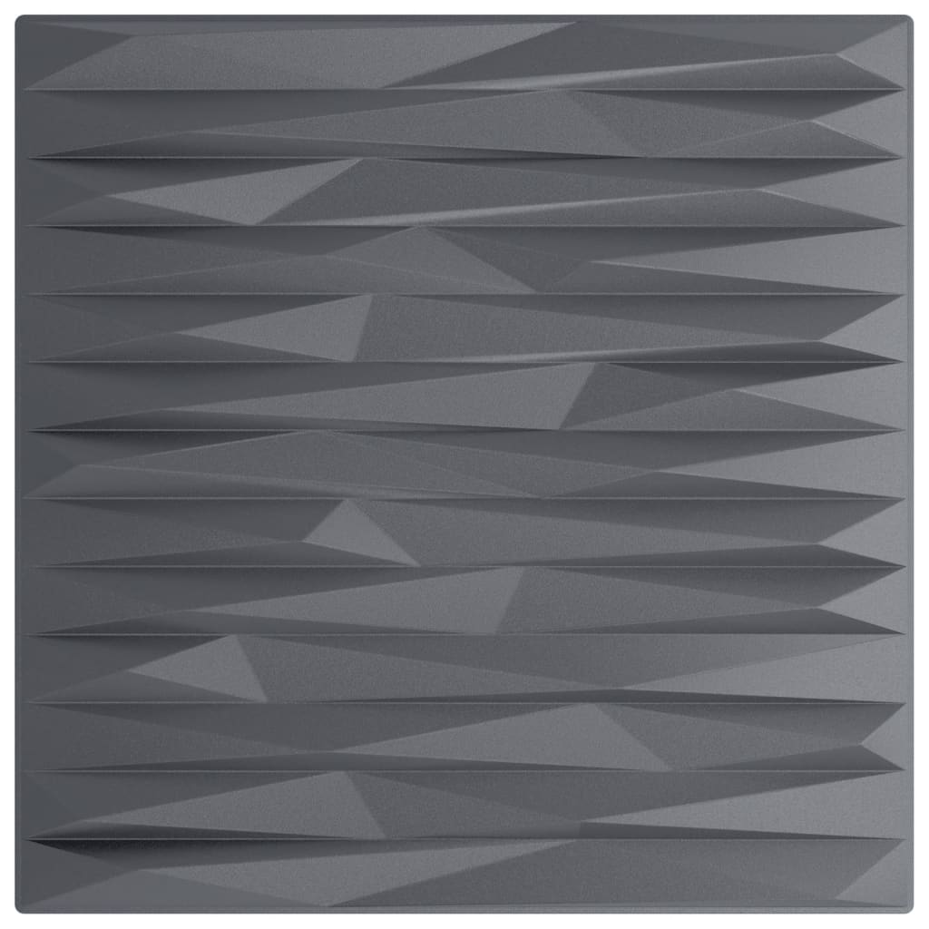 vidaXL NĂˇstÄ›nnĂ© panely 24 ks ĹˇedĂ© 50 x 50 cm XPS 6 mÂ˛ kĂˇmen