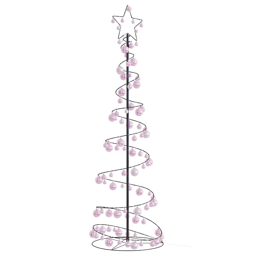 Thumbnail - vidaXL LED Weihnachtsbaum mit Kugeln 120 LEDs Warmweiß 180 cm