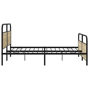 Kovový rám postele bez matrace dub sonoma 180 x 200 cm - obrázek 5