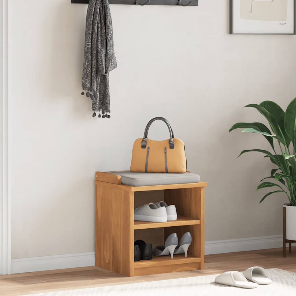vidaXL Bancă pentru hol „SANDNES” 45x40x50 cm din lemn masiv de pin