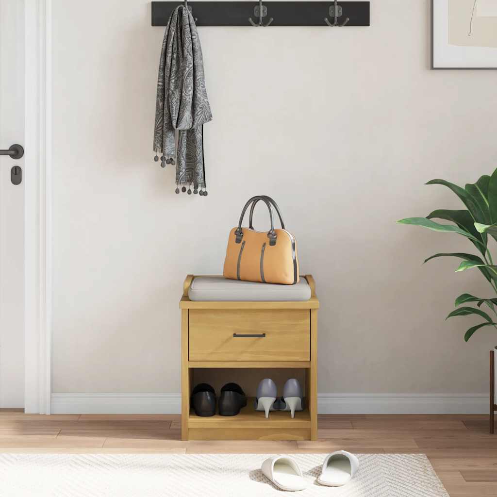 Thumbnail - vidaXL Flurbank SANDNES 45x40x50 cm Massivholz Kiefer