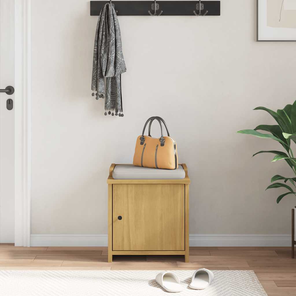 vidaXL Gangbankje SANDNES 45x40x50 cm massief grenenhout afbeelding