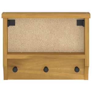 Nástěnný věšák na kabáty SANDNES 45x12x35 cm borovicový masiv - obrázek 5