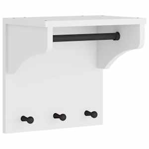 vidaXL Seinale paigaldatav nagi SANDNES Valge 43x30x42 cm