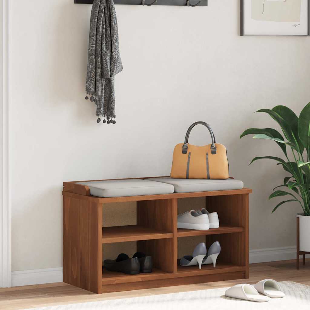 vidaXL Gangbankje SANDNES 87x40x50 cm massief grenenhout afbeelding