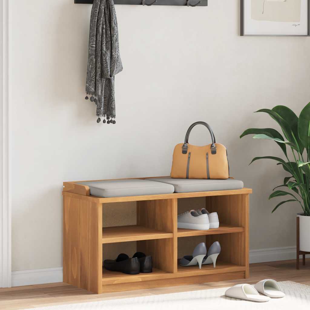vidaXL Bancă pentru hol „SANDNES” 87x40x50 cm din lemn masiv de pin