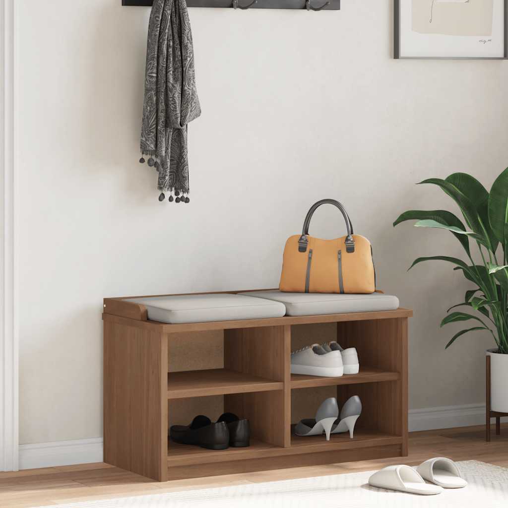 vidaXL SANDNES tömör fenyőfa előszobapad 87x40x50 cm