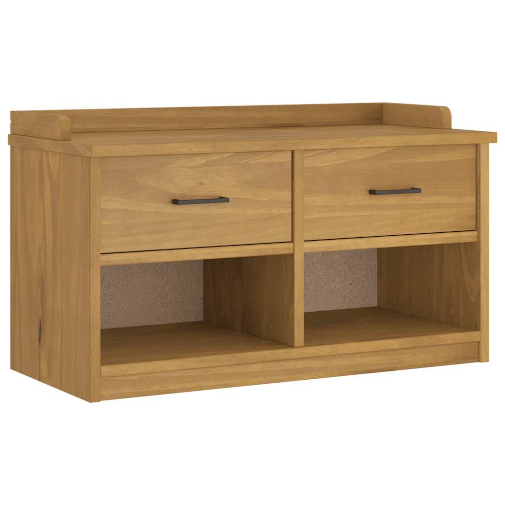 vidaXL Lavice do předsíně SANDNES 87x40x50 cm masivní borovice