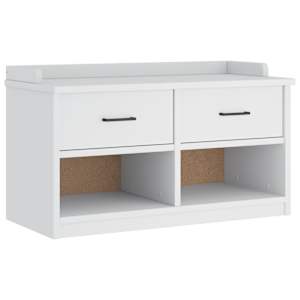 vidaXL esiku pink SANDNES valge 87x40x50 cm t&auml;ispuidust m&auml;nd