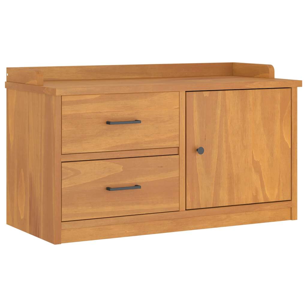vidaXL Lavice do předsíně SANDNES 87x40x50 cm masivní borovice