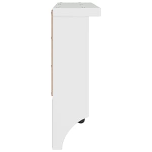 Nástěnný věšák "SANDNES" White 87x12x35 cm Borovicový masiv - obrázek 6