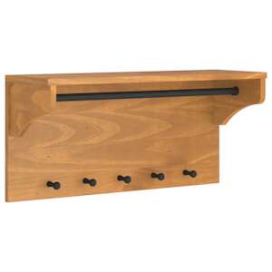 vidaXL Seinale paigaldatav nagi, SANDNES, 87x30x42 cm, m&auml;nnipuit