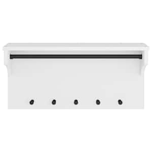 vidaXL Wieszak ścienny na ubrania "SANDNES" Biały Drewno lite Sosna