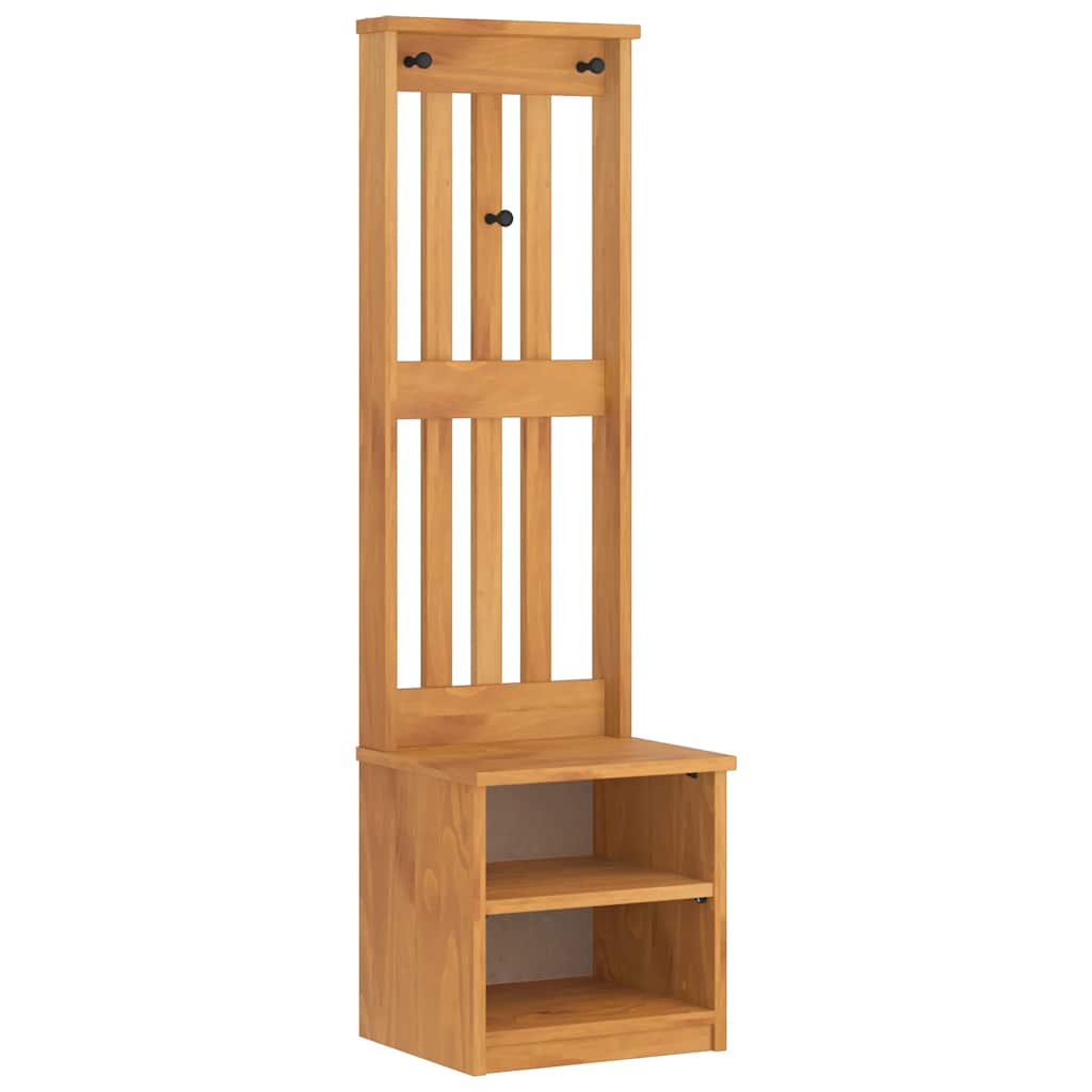 vidaXL Předsíňový strom SANDNES 45x40x159,5 cm Borovicový masiv