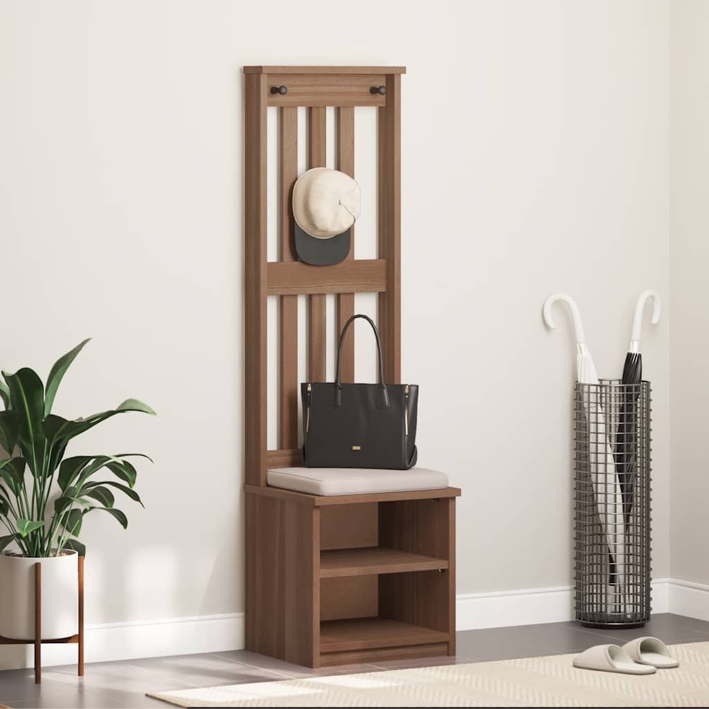 vidaXL Hallin puu SANDENS 45x40x159,5 cm täysi mänty