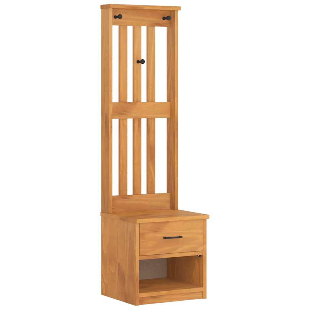 vidaXL Předsíňový strom SANDNES 45x40x159,5 cm Borovicový masiv