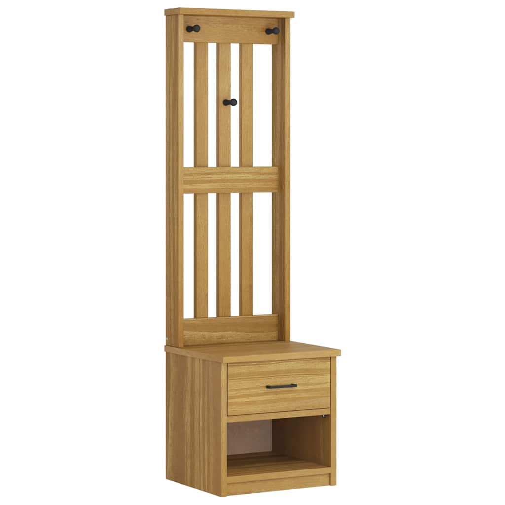 vidaXL Předsíňový strom SANDNES 45x40x159,5 cm Borovicový masiv