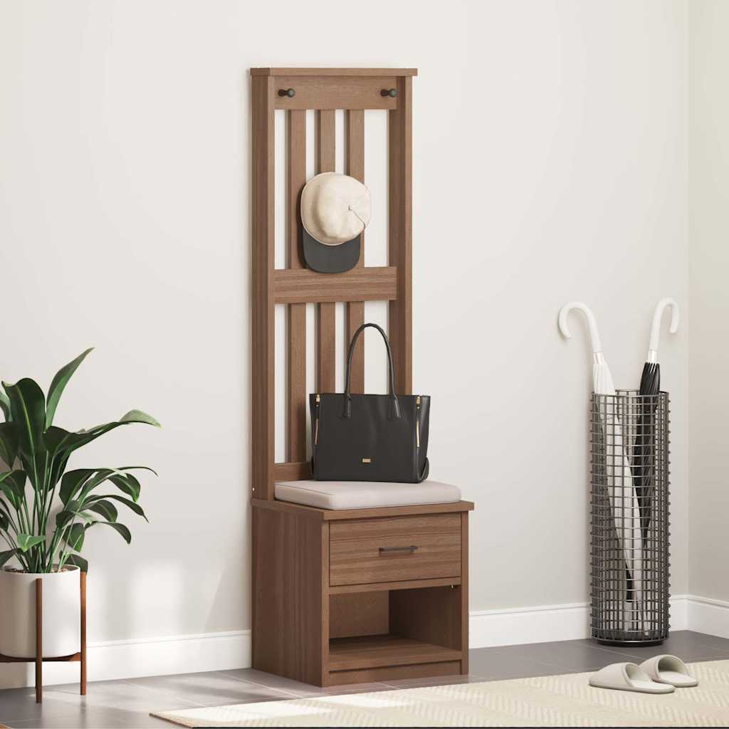 vidaXL Hallin puu SANDENS 45x40x159,5 cm täysi mänty