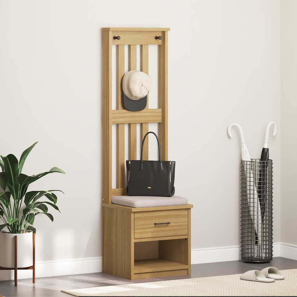 vidaXL Arborele „SANDNES” 45x40x159,5 cm din lemn masiv de pin