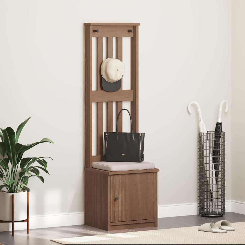 vidaXL Hallin puu SANDENS 45x40x159,5 cm täysi mänty