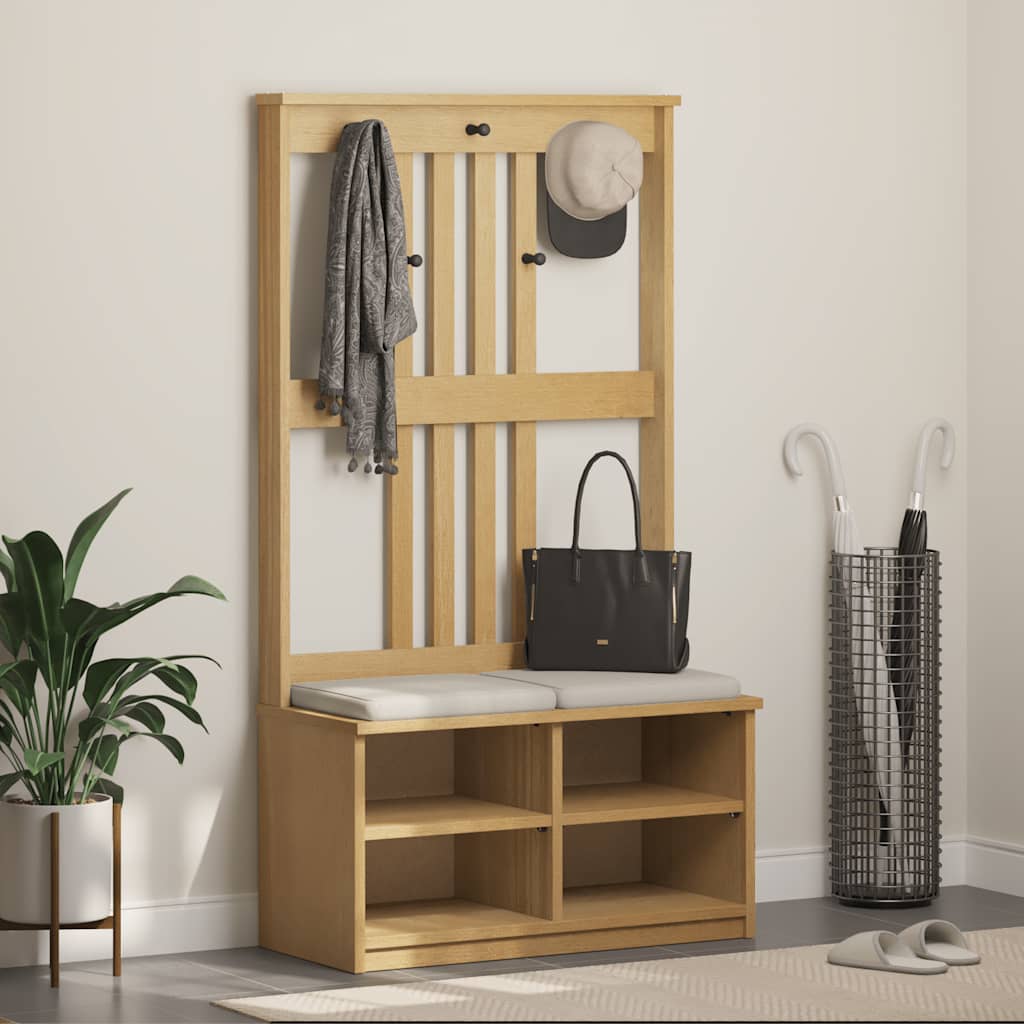 vidaXL Arborele „SANDNES” 87x40x159,5 cm din lemn masiv de pin