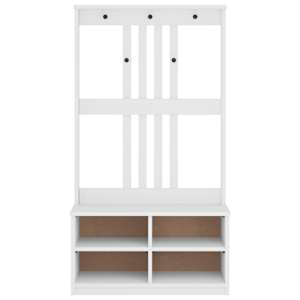 Předsíňový strom SANDNES bílá 87x40x159,5cm Borovicový masiv - obrázek 5