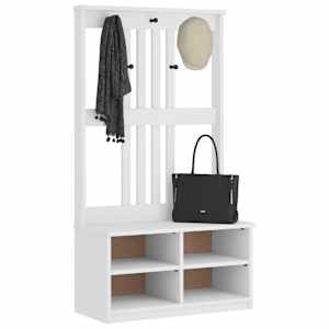 Předsíňový strom SANDNES bílá 87x40x159,5cm Borovicový masiv - obrázek 1