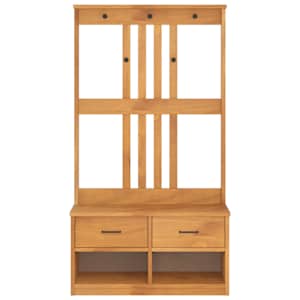 Předsíňový strom SANDNES 87x40x159,5cm Borovicový masiv - obrázek 5