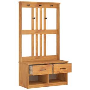 Předsíňový strom SANDNES 87x40x159,5cm Borovicový masiv - obrázek 6