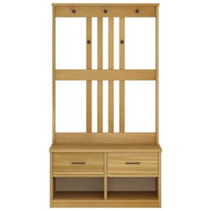 Předsíňový strom SANDNES 87x40x159,5cm Borovicový masiv - obrázek 5