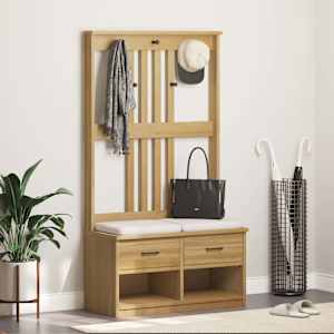 Předsíňový strom SANDNES 87x40x159,5cm Borovicový masiv - obrázek 1