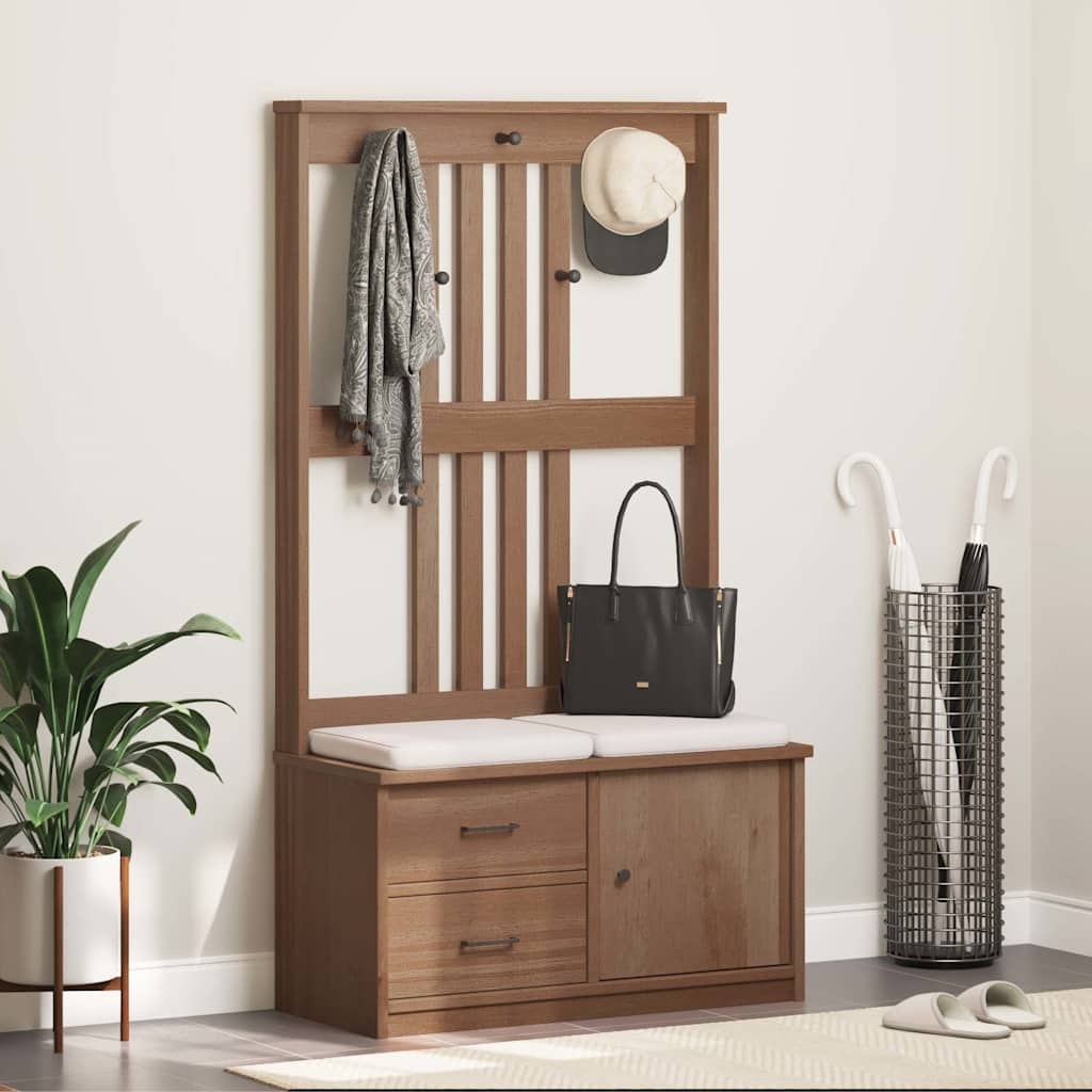 vidaXL Arborele „SANDENS” 87x40x159,5 cm din lemn masiv de pin