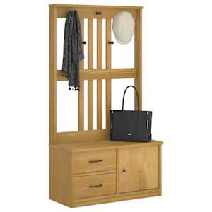 Předsíňový strom SANDNES 87x40x159,5cm Borovicový masiv - obrázek 4
