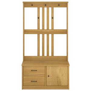 Předsíňový strom SANDNES 87x40x159,5cm Borovicový masiv - obrázek 5