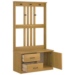 Předsíňový strom SANDNES 87x40x159,5cm Borovicový masiv - obrázek 6