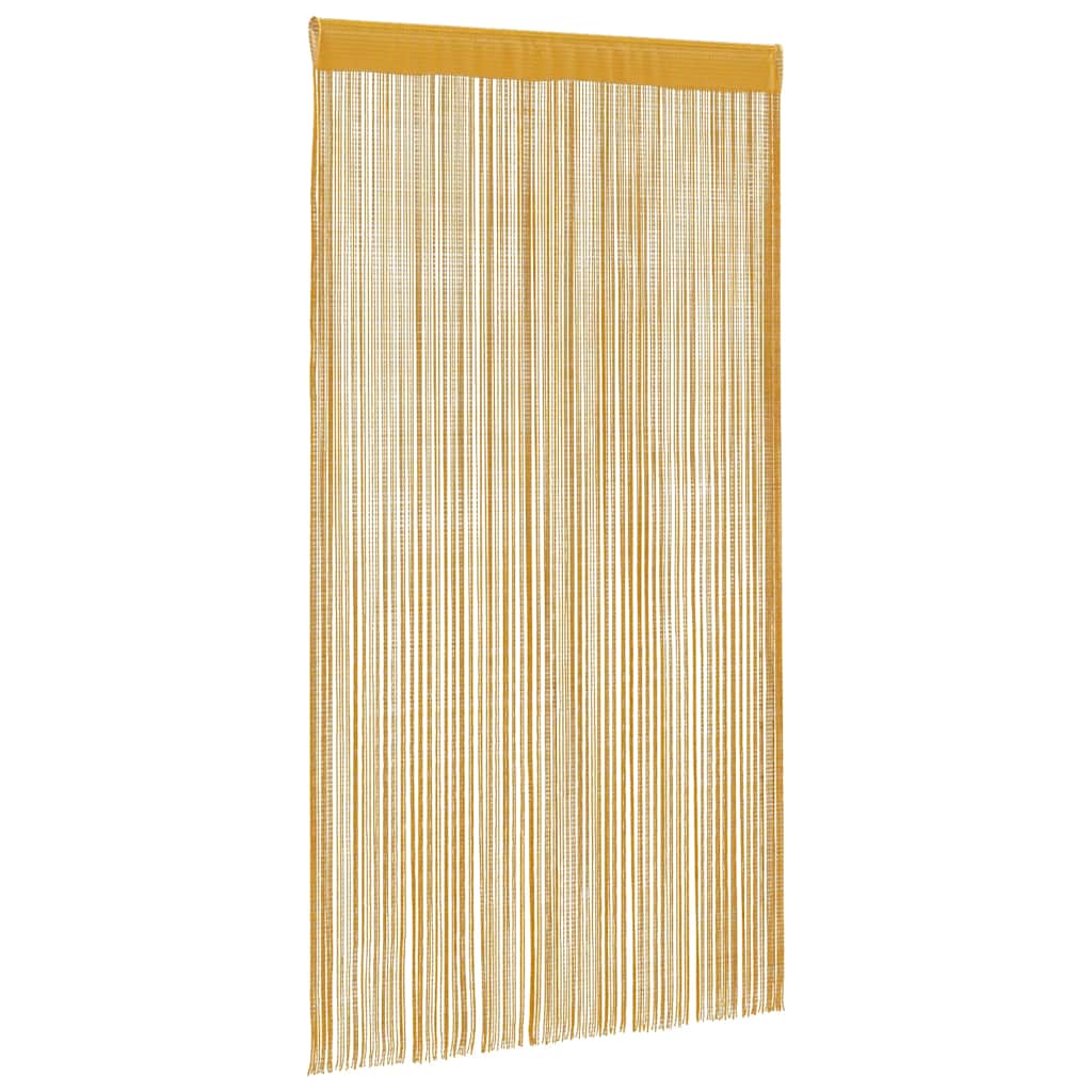 vidaXL Koordgordijnen 2 st 140x250 cm goudkleurig afbeelding