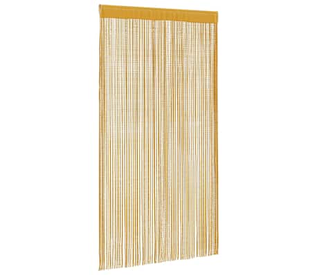 vidaXL Κουρτίνες String 2 τεμάχια Χρυσό 140x250 cm
